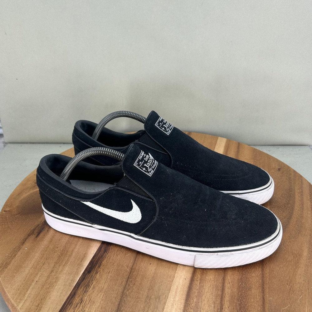 Nike SB Zoom Stefan Janoski Slip RM Black White Skate Shoes FN5893-001 Mens 10